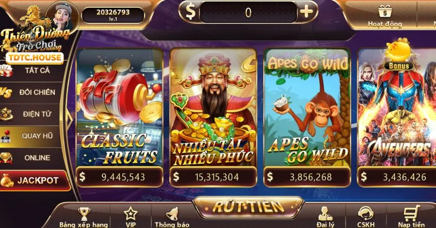 Slot game mới tại 123b