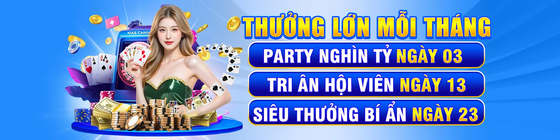 Sòng bạc trực tuyến 123b với bàn roulette và người chia bài trực tiếp